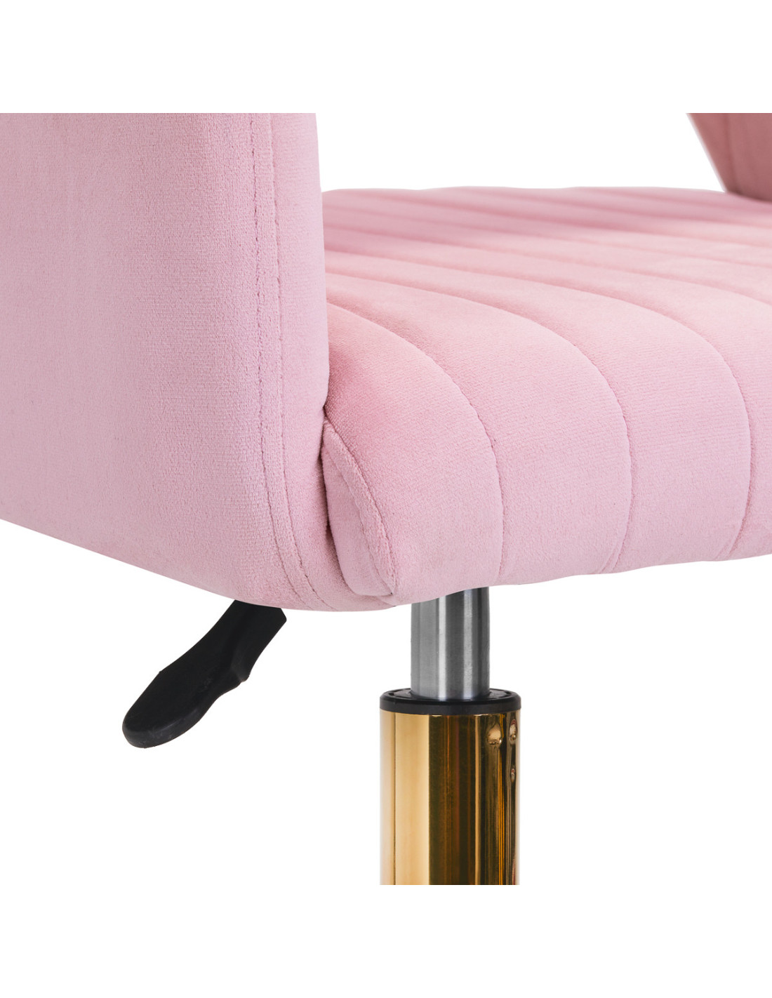4Rico krzesło obrotowe QS-OF212G aksamit różowe 