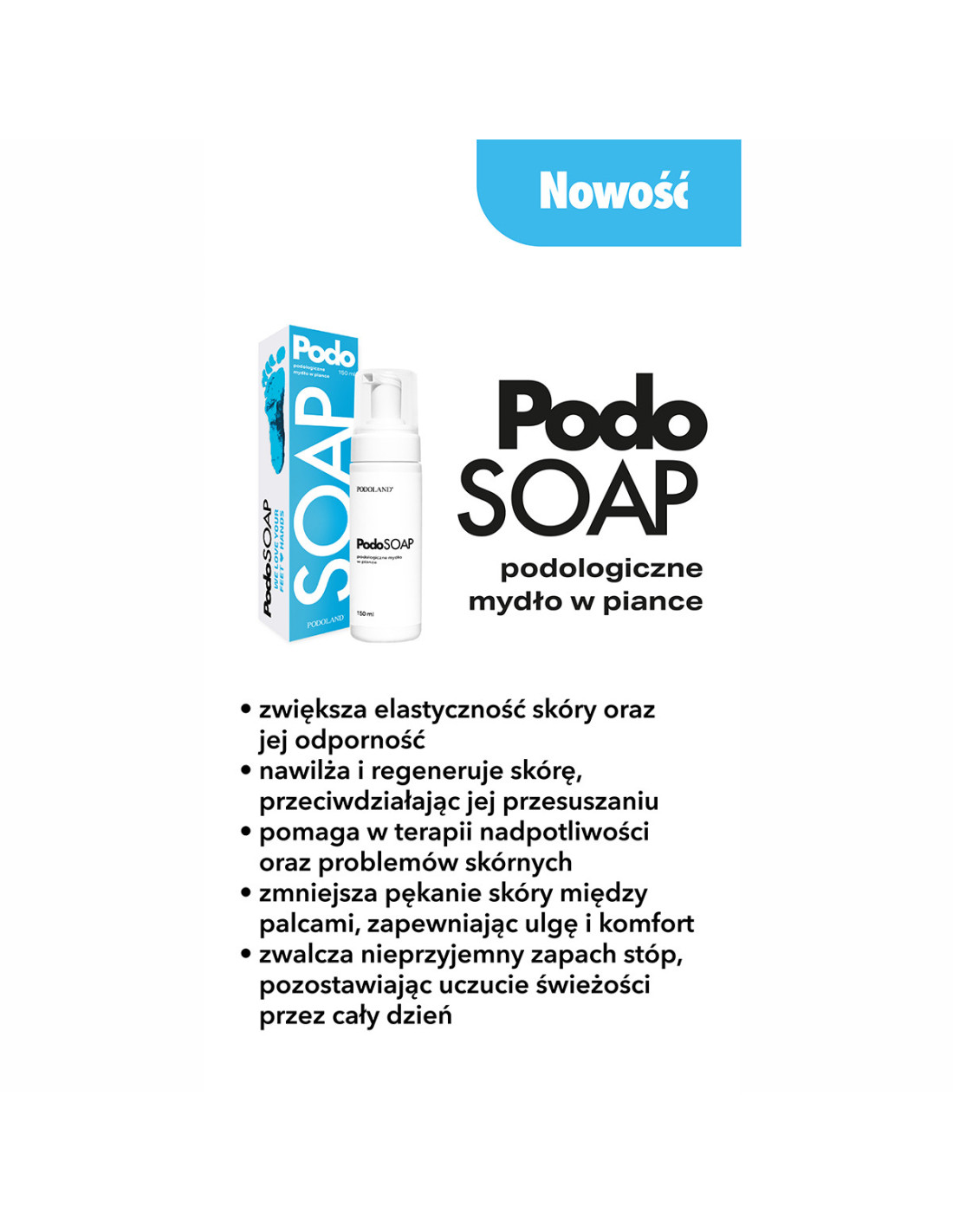 Podoland Podosoap podologiczne mydło met piance 100 ml  