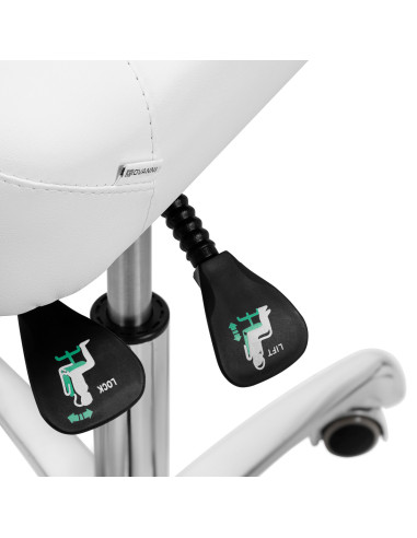 Taboret podologiczny 1005 Giovanni biały 