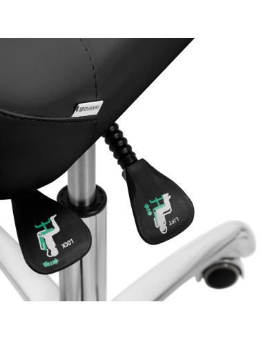 Taboret podologiczny 1005 Giovanni Czarny 