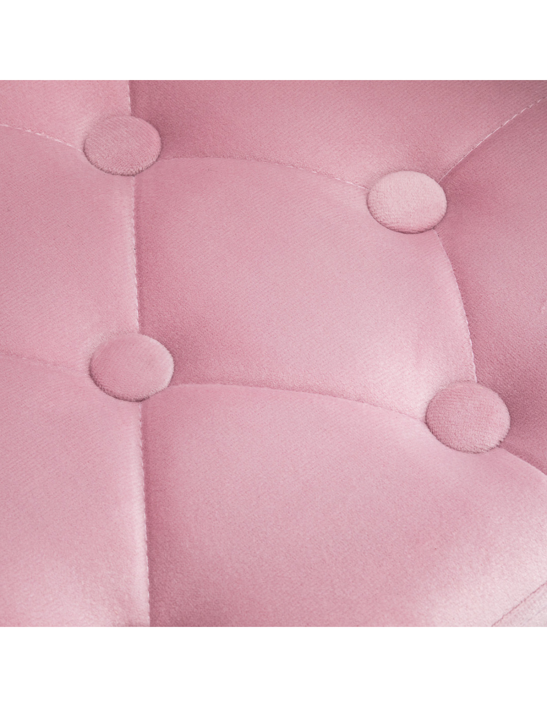 4Rico Krzesło obbrotowe QS-OF213G aksamit różowe 