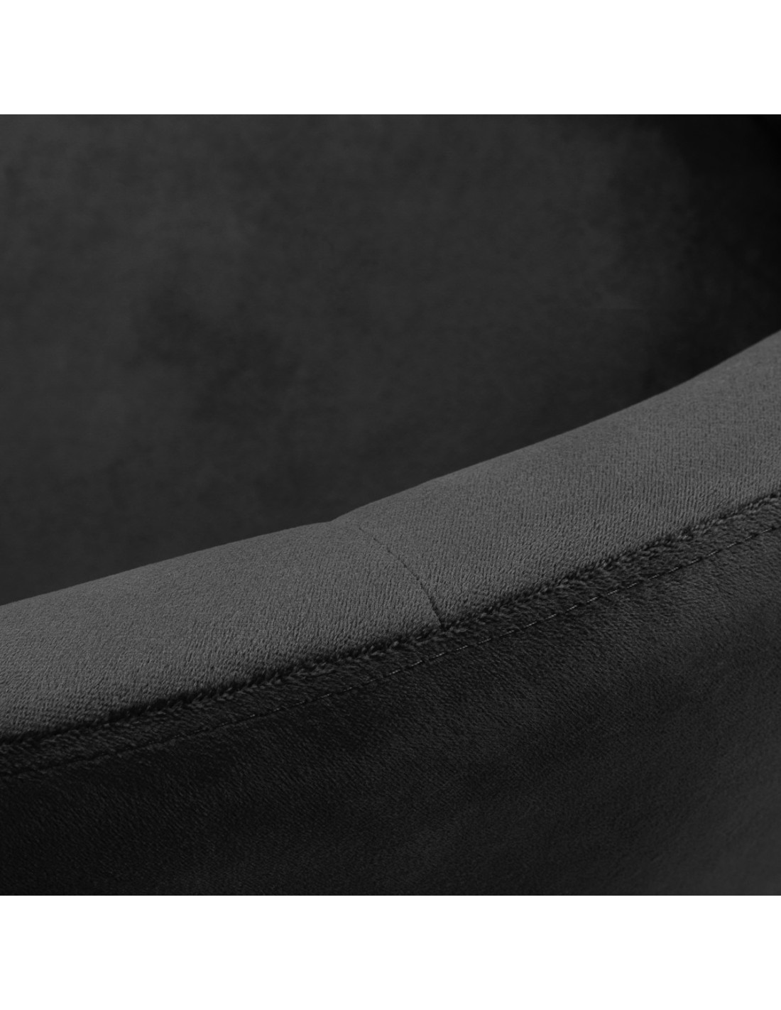 4Rico fotel obrotowy QS-BL12B aksamit czarny 