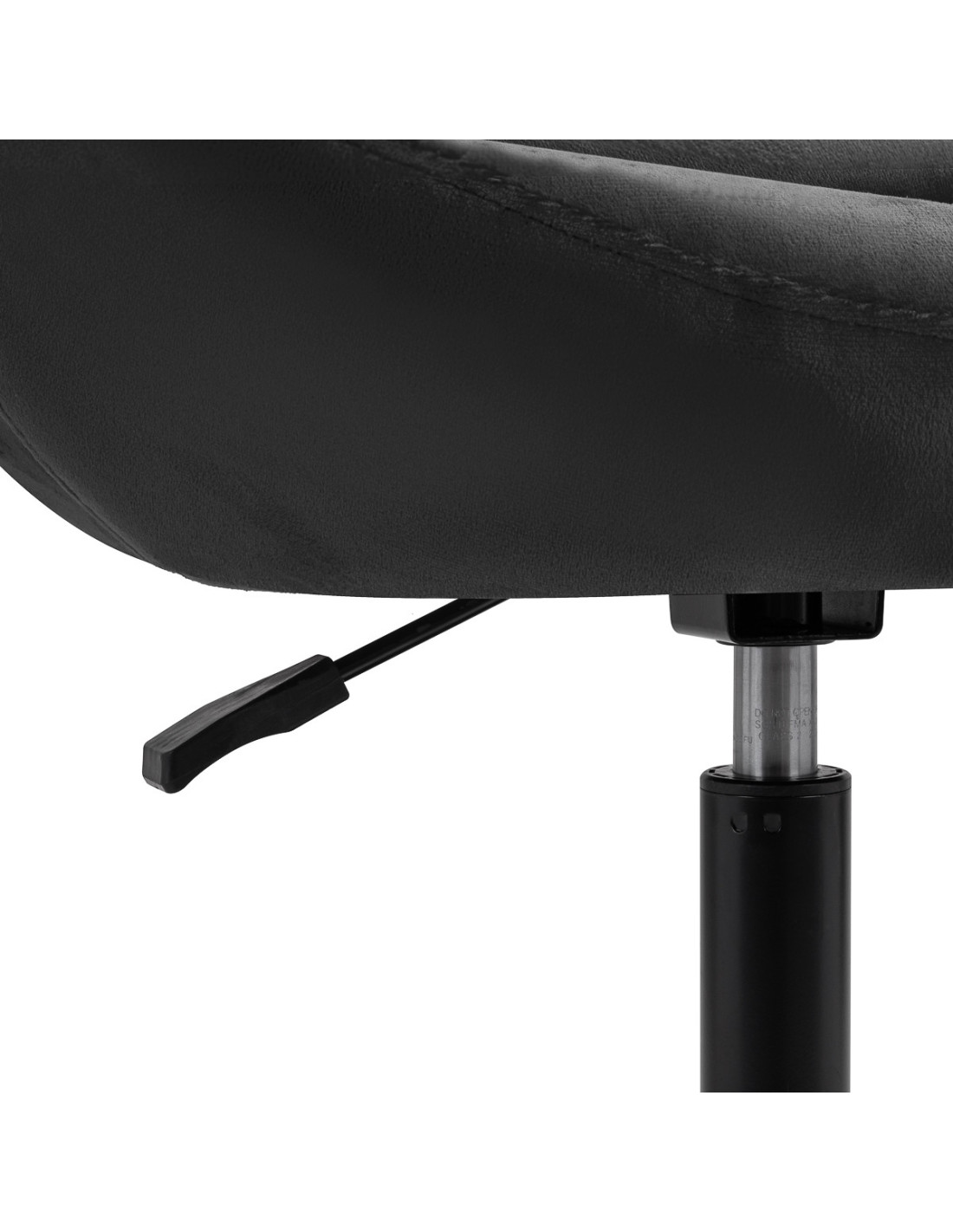 4Rico fotel obrotowy QS-BL12B aksamit czarny 