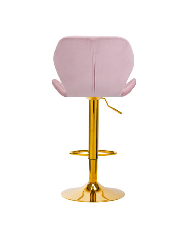 4Rico Hoker barowy QS-B15 aksamit różowy 