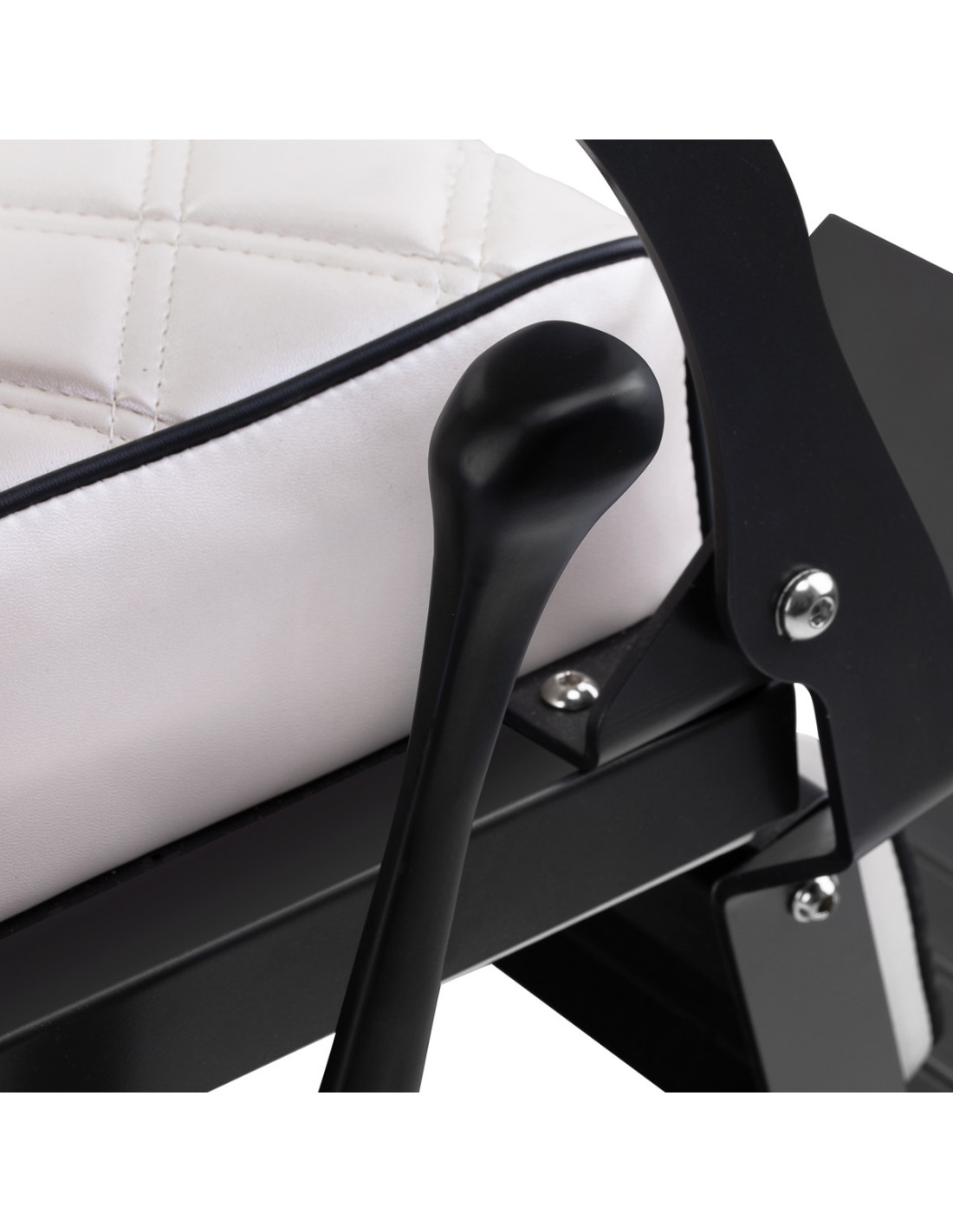 Eleganzo Pearl White Barber chair – Pure Design & Professional Comfort 