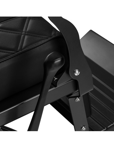 Silla de barbero profesional Eleganzo Black Extra