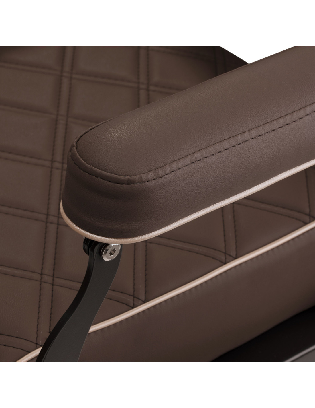 Eleganzo Bruin & Zwarte Kappersstoel – Authentieke Stijl & Solide Structuur