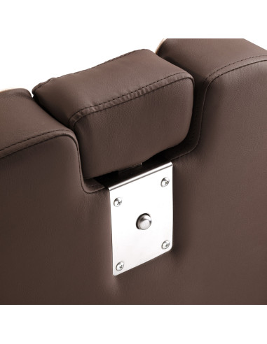 Fauteuil Barbier Eleganzo Marron & Noir – Style Authentique & Structure Solide 