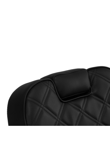 Eleganzo Schwarzer Friseurstuhl – Version mit versenkter Kopfstütze