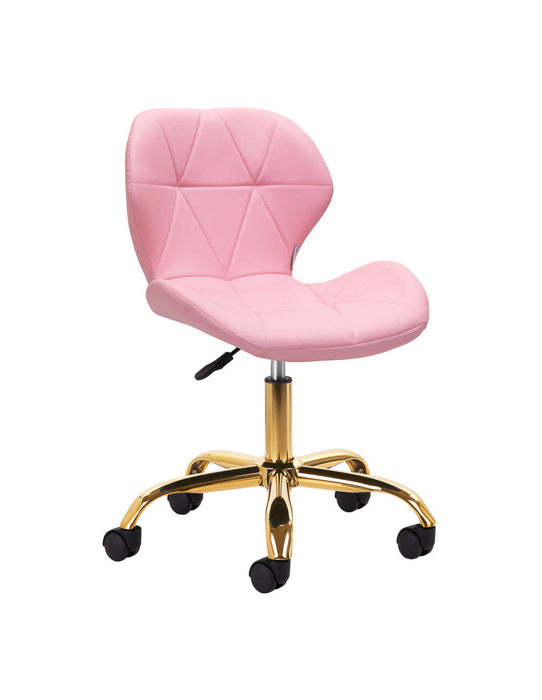 Tabouret cosmétique Elegancia Rose doré 