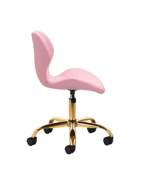 Tabouret cosmétique Elegancia Rose doré 