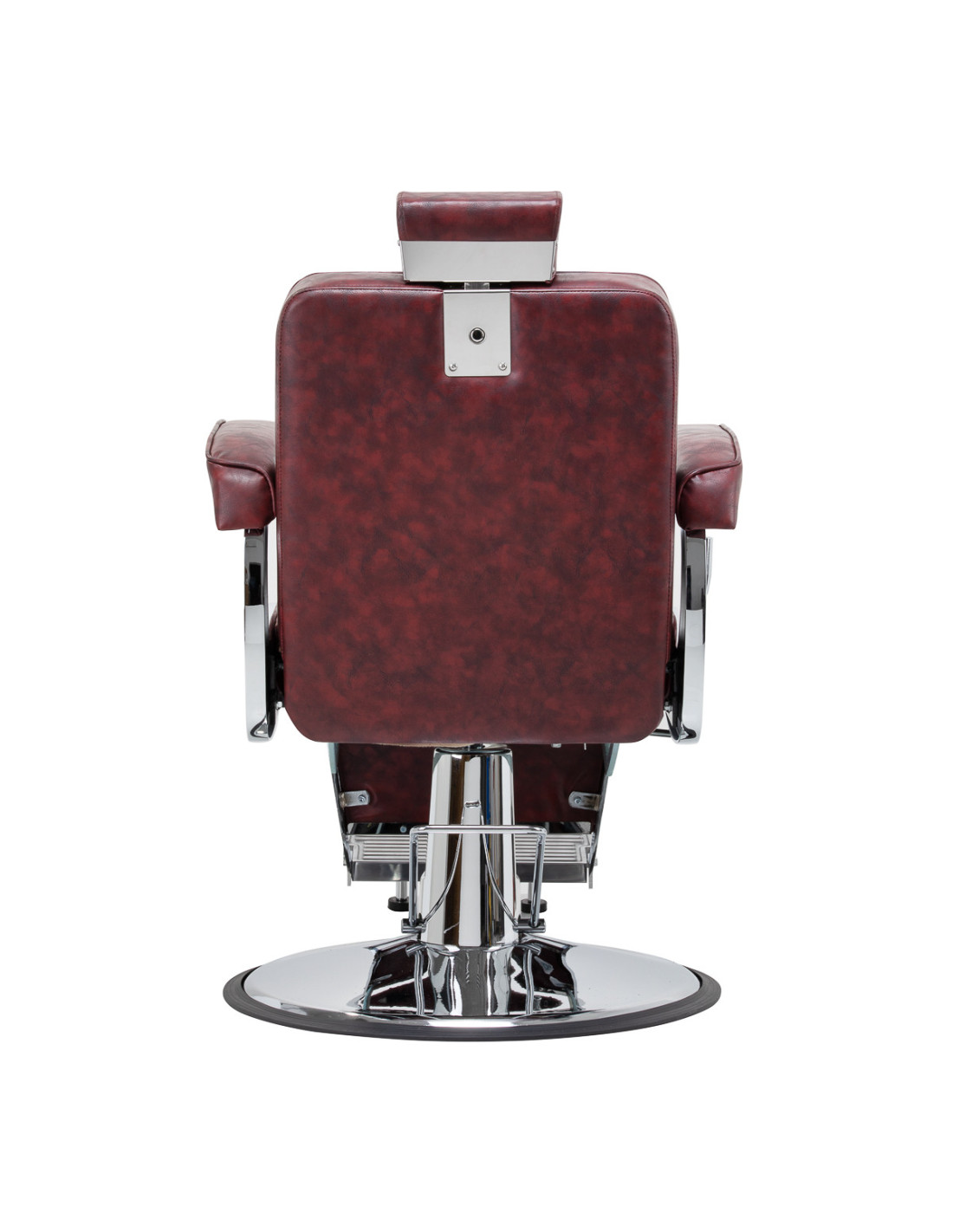 Diamond Steel Bordeaux Fotel barberski – Elegantie & Power Chrome 