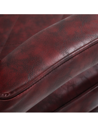 Fotel barberski Diamond Steel Bordeaux – Elegance & Power Chrome 