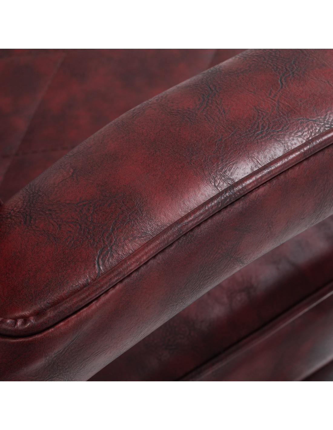 Fauteuil Barbier Diamond Steel Bordeaux – Élégance & Puissance Chromée 