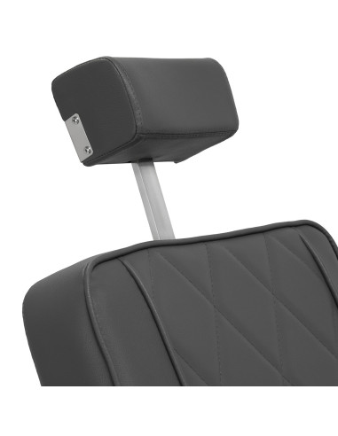 Poltrona barbiere Diamond Steel Grey: design moderno ed ergonomia professionale 