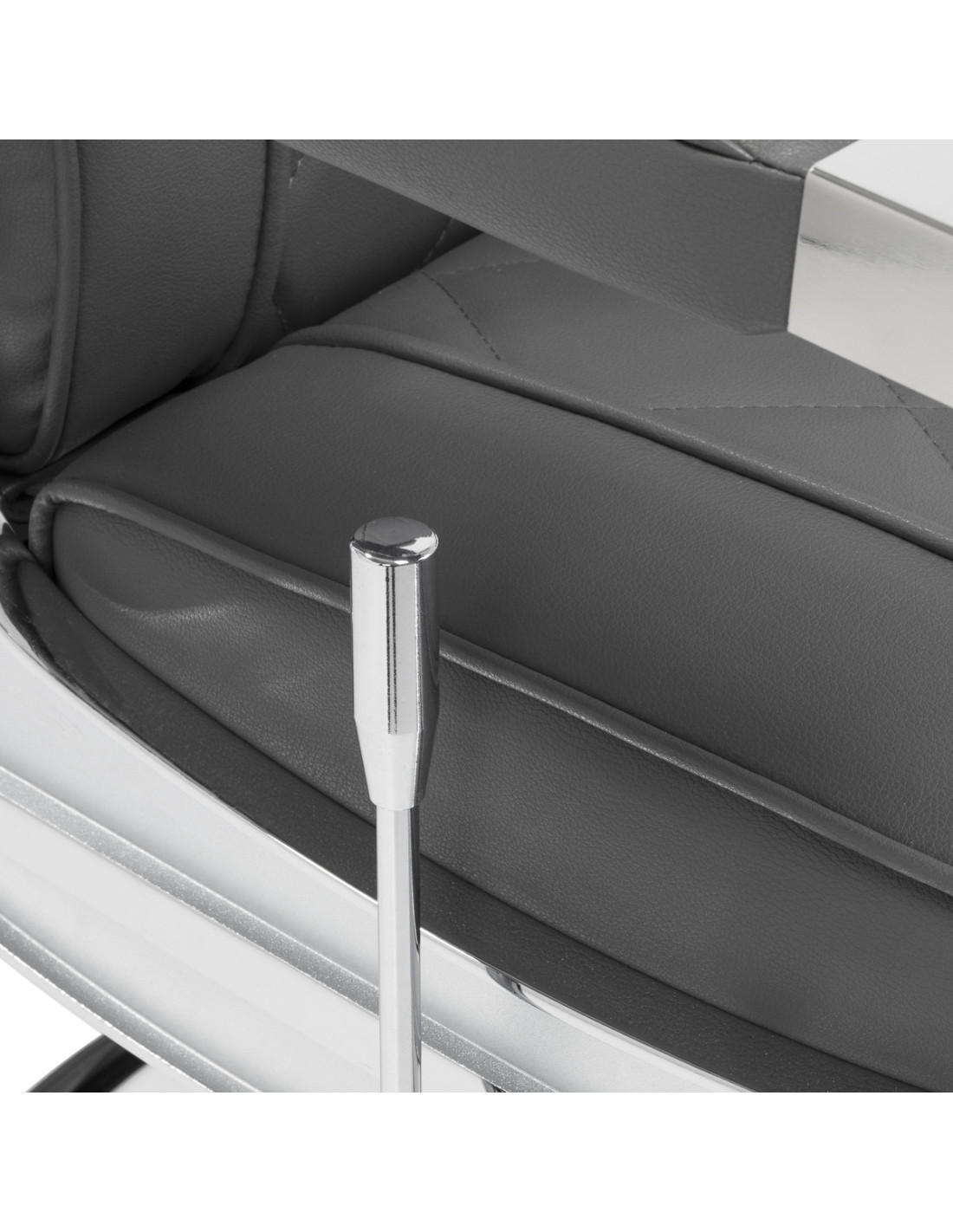 Diamond Steel Grey Barberstuhl – Modernes Design & professionelle Ergonomie 