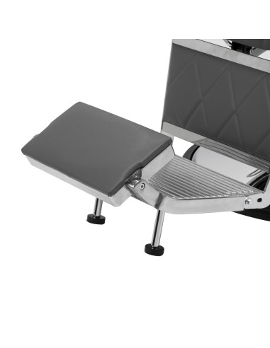 Diamond Steel Grey Barberstuhl – Modernes Design & professionelle Ergonomie 