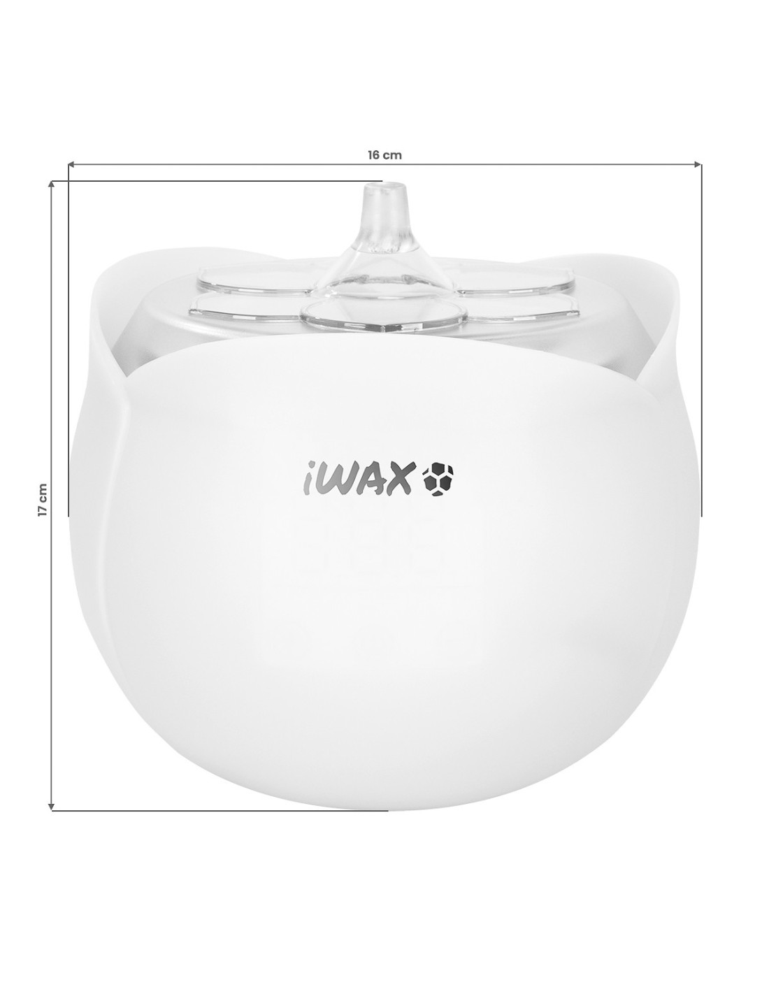 Scaldacera iWax Flower Bianco visualizza dimensioni chiudi