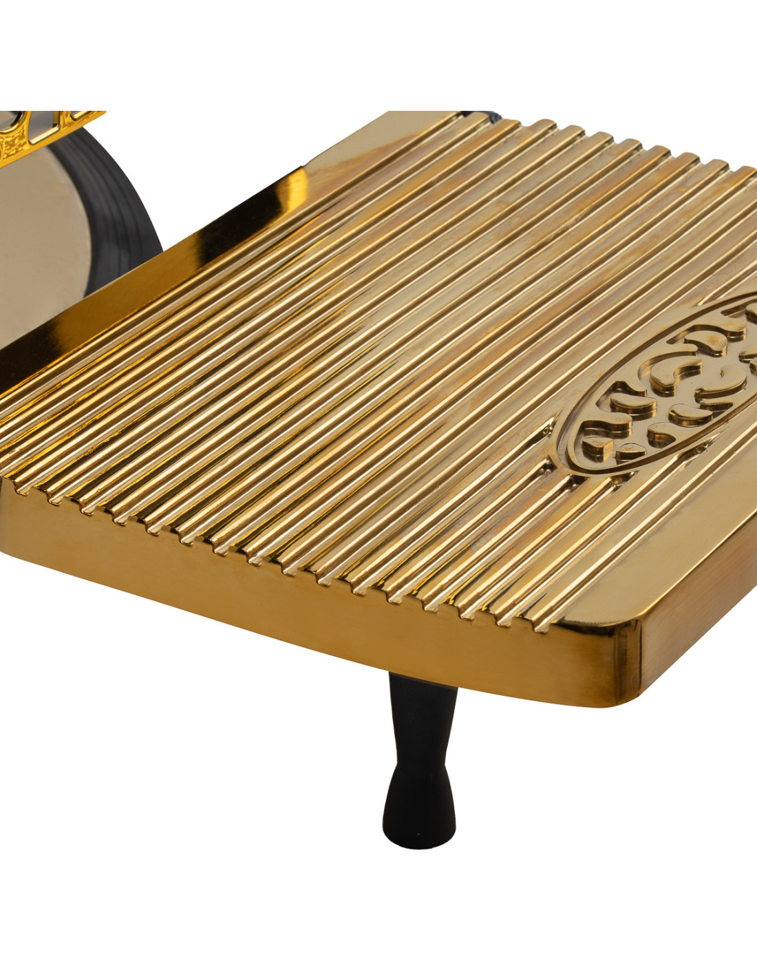 Black Empire Gold Barber chair – Prestige Throne for Professional Salons 