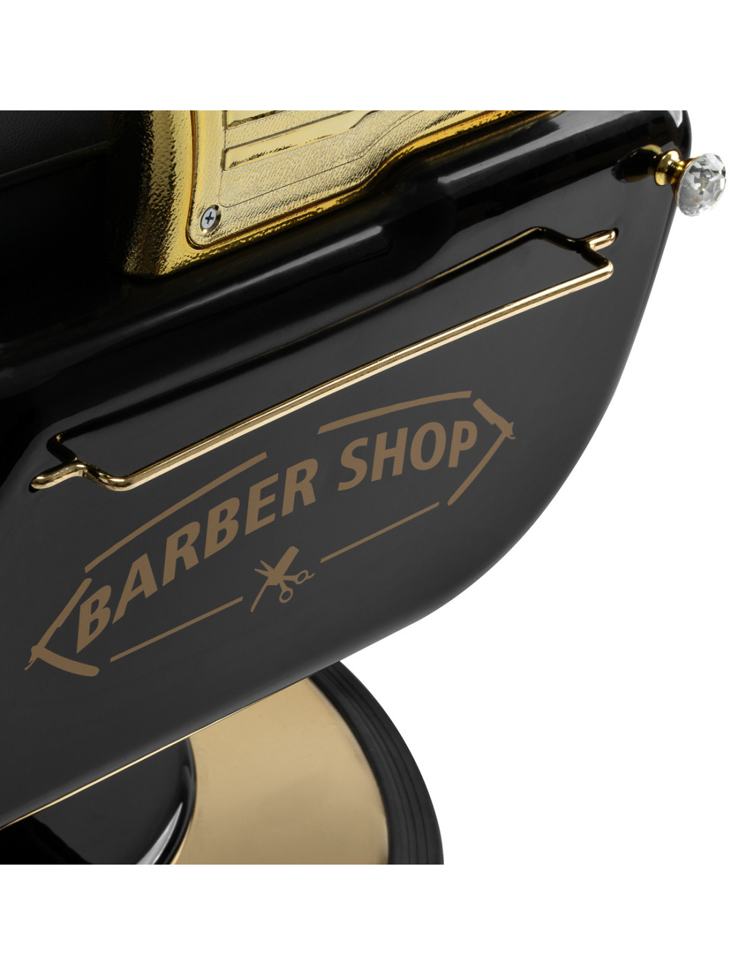 Black Empire Gold Barber chair – Prestige Throne for Professional Salons 