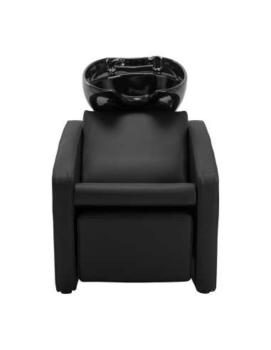 Lavabo para Lavacabezas Emma con reposapiés eléctrico negro