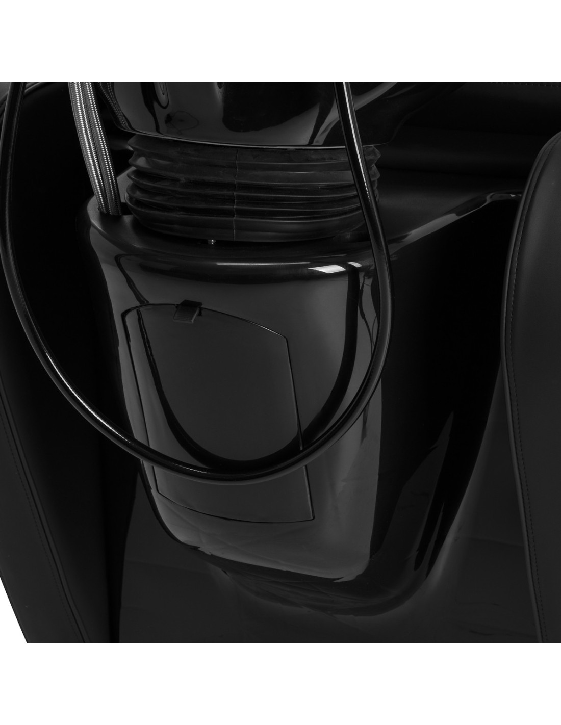 Lavabo para Lavacabezas Emma con reposapiés eléctrico negro 