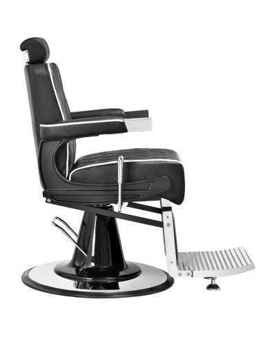 Cadeira de barbeiro Lecce Moderno – Ergonomia preta e profissional