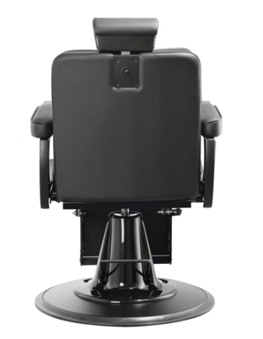 Sillón de barbero “Lecce Nero Totale” – Negro completo y potencia profesional