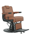“Lecce Caffè” kappersstoel – Vintage bruin & elegant comfort