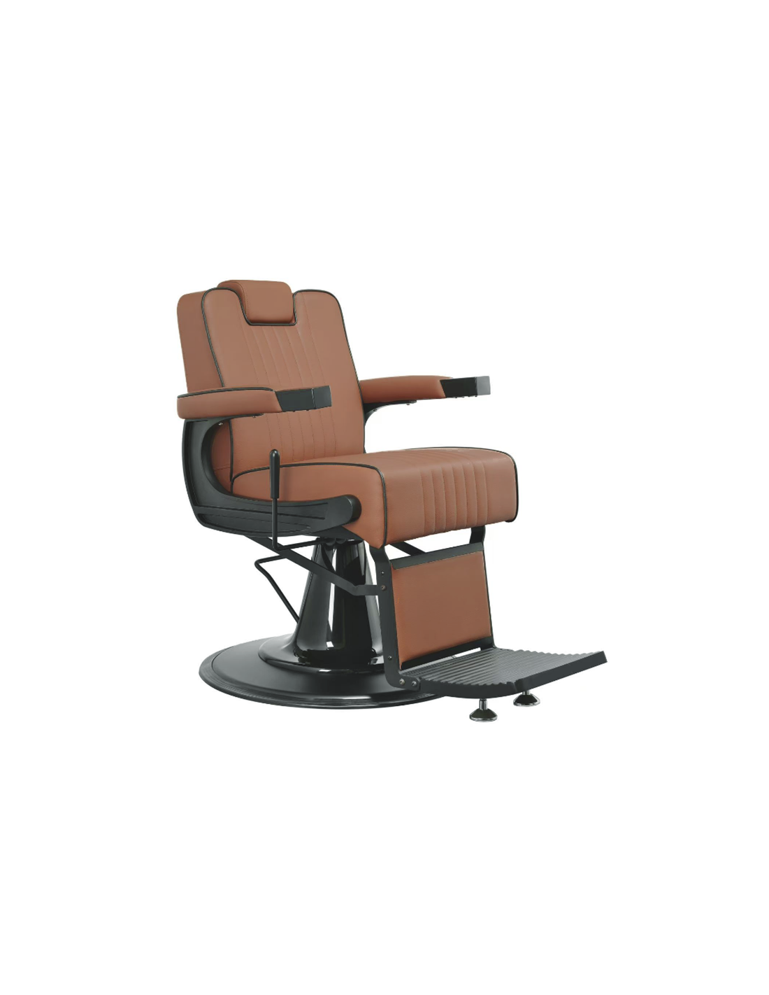 Fauteuil Barbier “Lecce Caffè” – Marron Vintage & Confort Élégant 