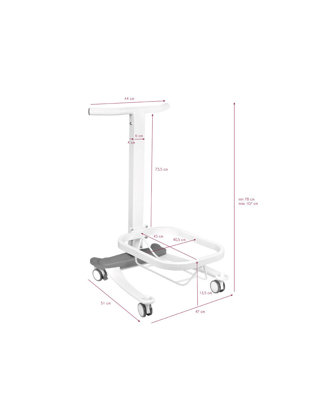 Bassine Bain Pieds Pédicure Lift sur Roulettes: Confort Moderne & Hygiène pour Centres Bien-Être