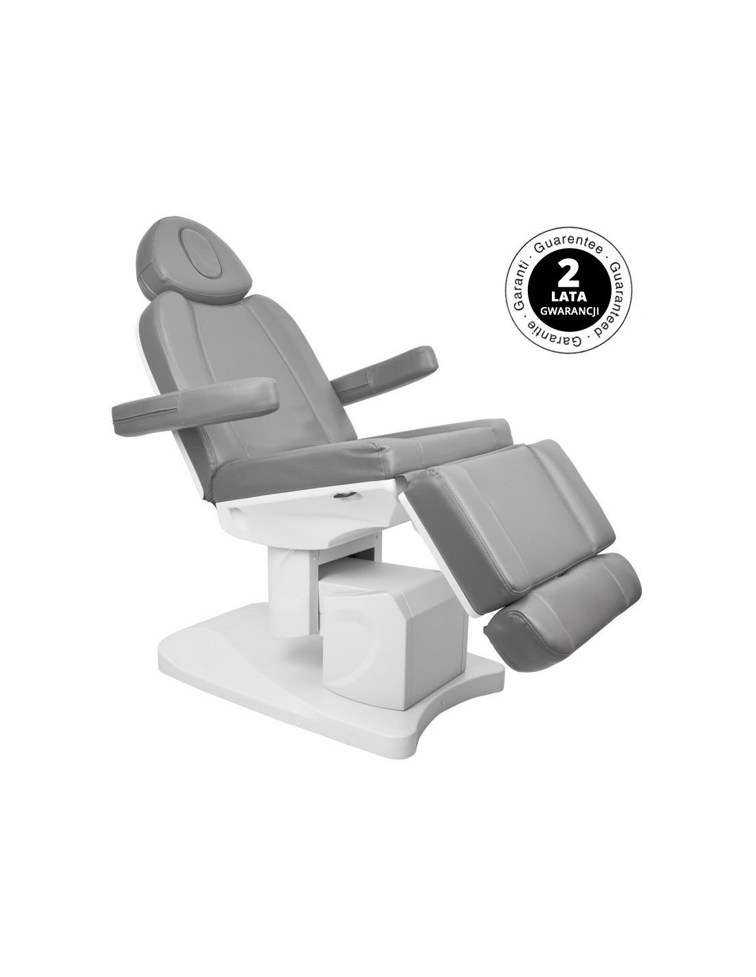 Sillón de belleza eléctrico Napoli 708A blanco con 4 motores Pro