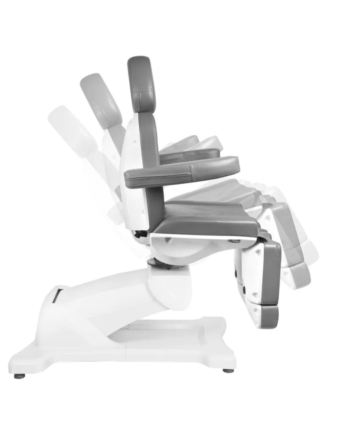 Sillón de pedicura eléctrico giratorio de 5 motores blanco Pro