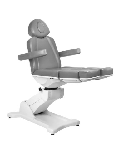 Sillón de pedicura eléctrico giratorio de 5 motores blanco Pro