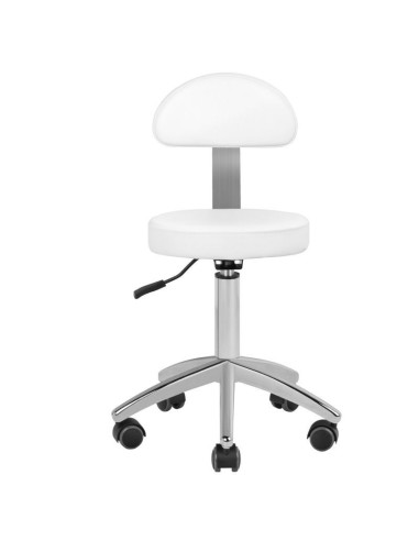 Fauteuil Électrique Esthétique Firenze Lux 273B Blanc Bois 3 Moteurs Pro + Tabouret 
