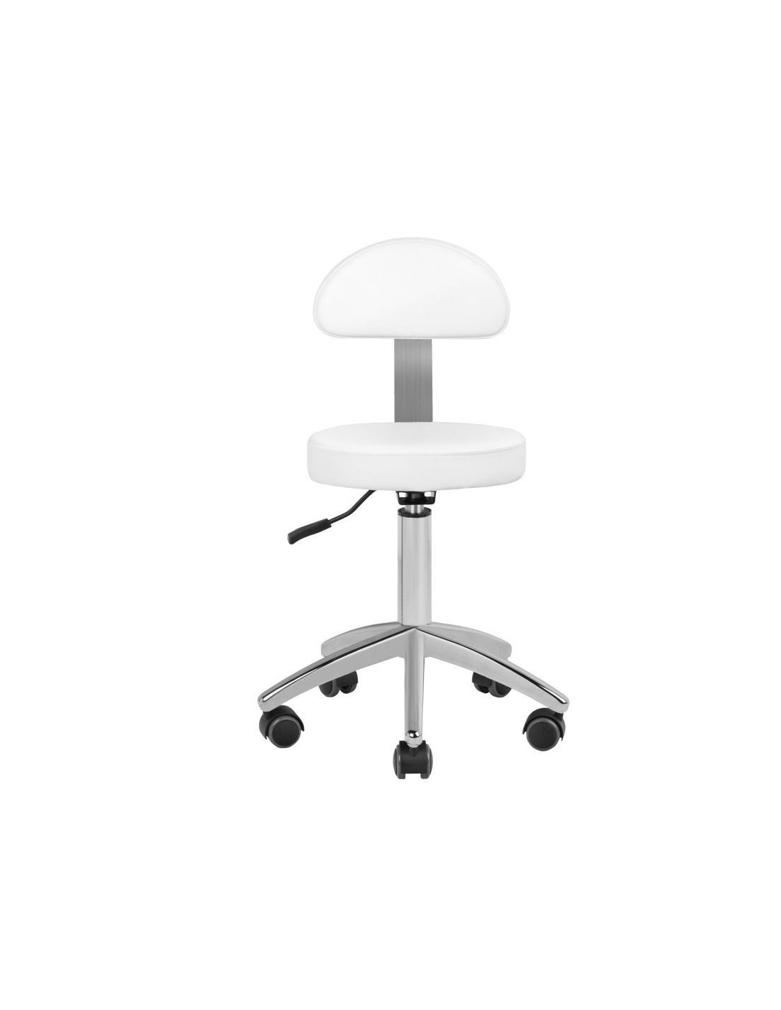 Firenze Lux 273B Elektrische Esthetische Fauteuil Wit Hout 3 Pro Motoren + Kruk