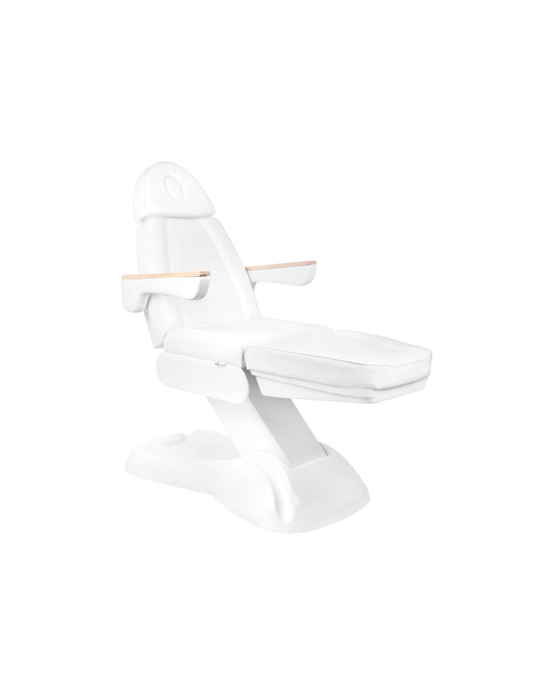 Firenze Lux 273B Electric Aesthetic Armchair White Wood 3 Pro Motors + Stool