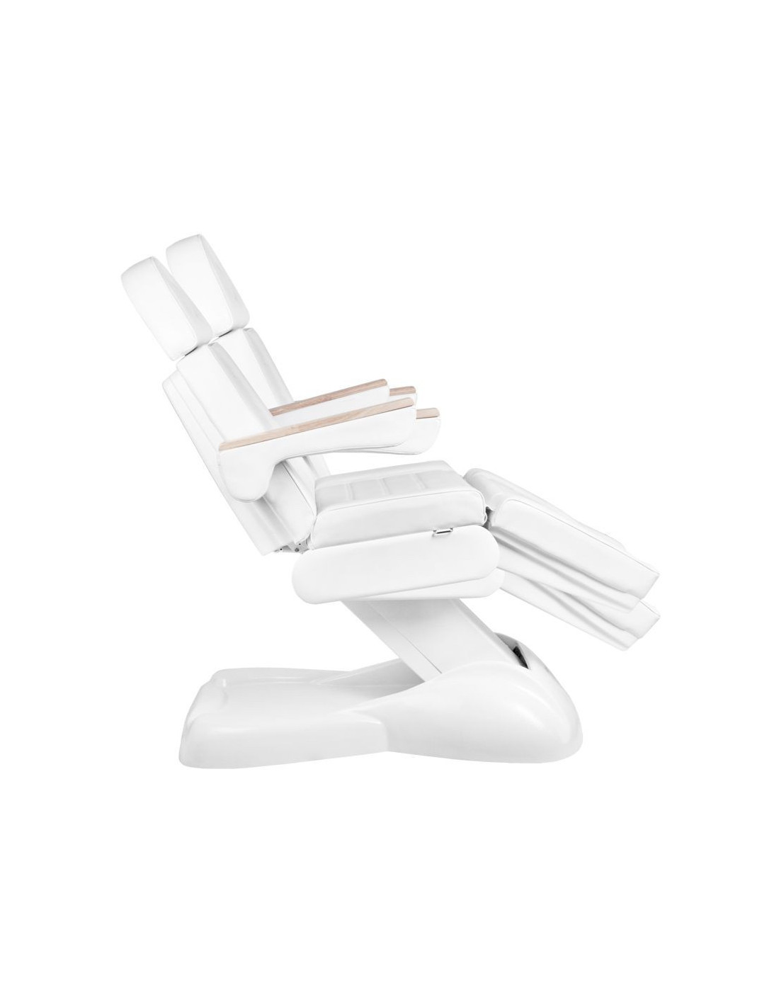 Firenze Lux 273B Electric Aesthetic Armchair White Wood 3 Pro Motors + Stool