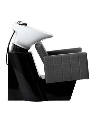 Bac a Shampoing Bac à shampoing CuboLine Gris céramique blanche Pro 