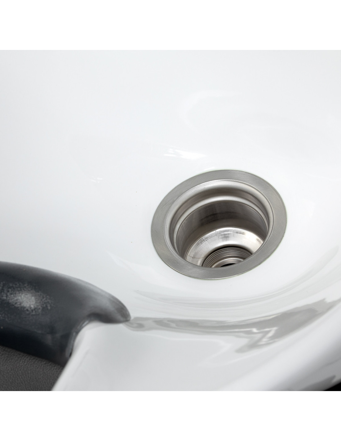 Bac a Shampoing Bac à shampoing CuboLine Gris céramique blanche Pro 