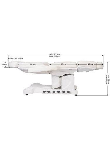 Ancona Lux LED beheizter elektrischer Kosmetikstuhl Pro