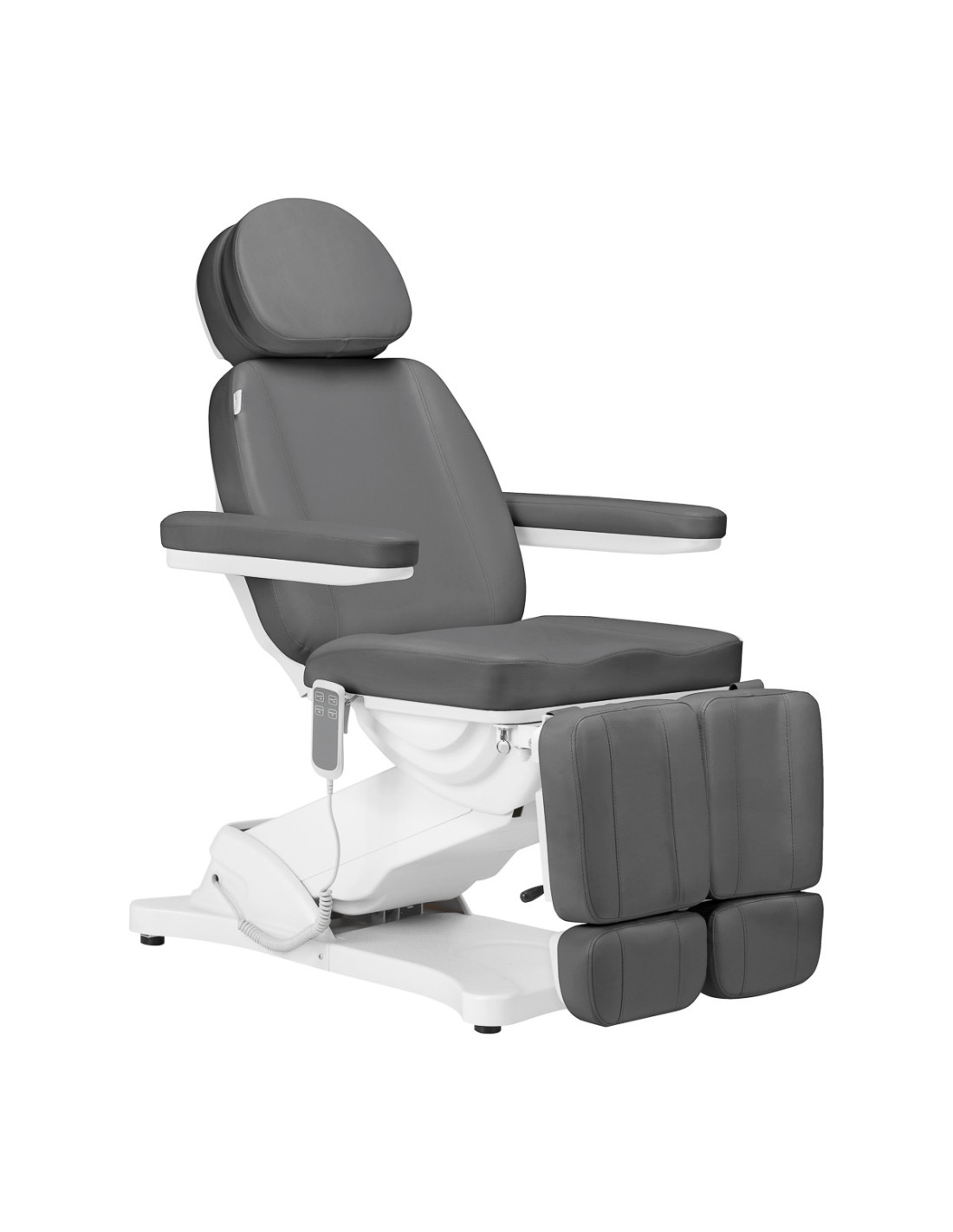 Torino Grijs & Wit 2-Motor Pro Esthetische Elektrische Fauteuil