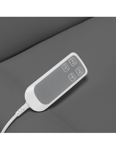 Sillón eléctrico estético Torino Pro de 2 motores en gris y blanco