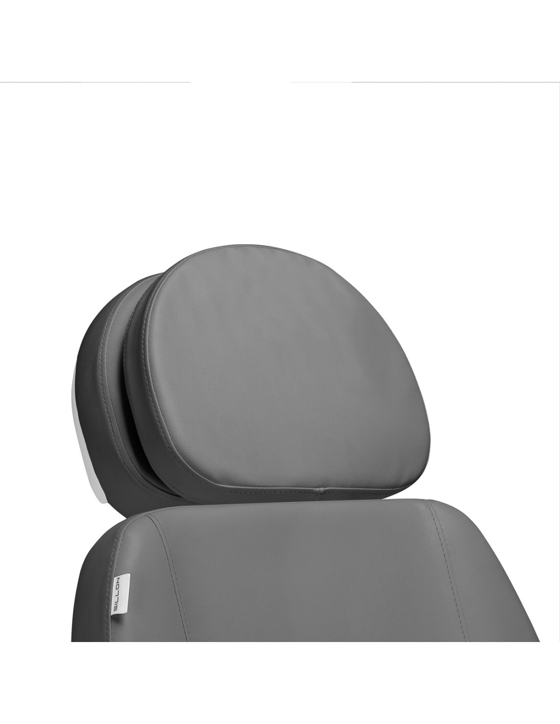 Poltrona elétrica estética profissional Torino cinza e branco com 2 motores