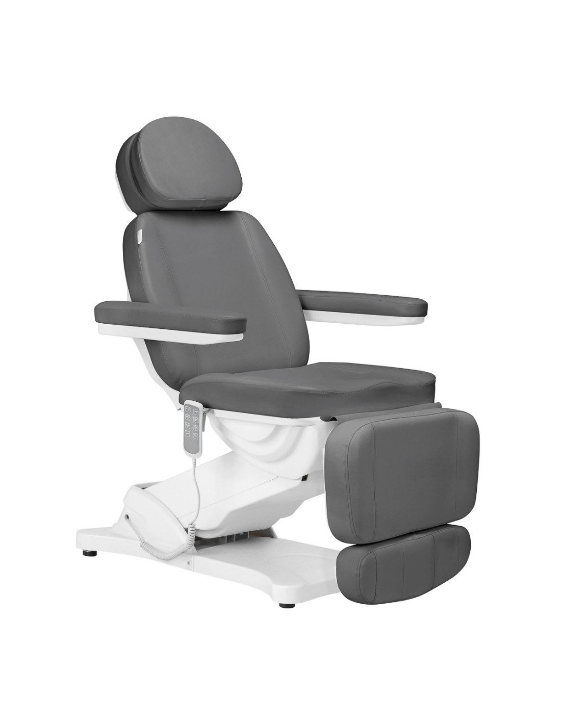 Torino Grijs & Wit 4-Motor Pro Esthetische Elektrische Fauteuil