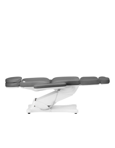 Sillón eléctrico estético Torino Pro de 4 motores en gris y blanco