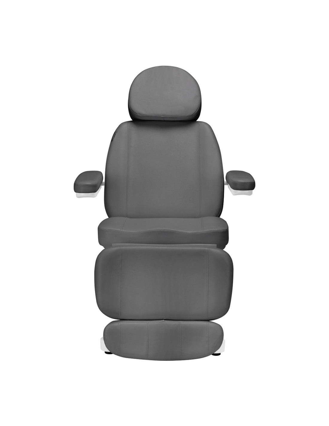 Sillón eléctrico estético Torino Pro de 4 motores en gris y blanco