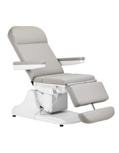 Fauteuil Électrique Esthétique Azzurro 891 – Gris & Blanc Pro 3 Moteurs 