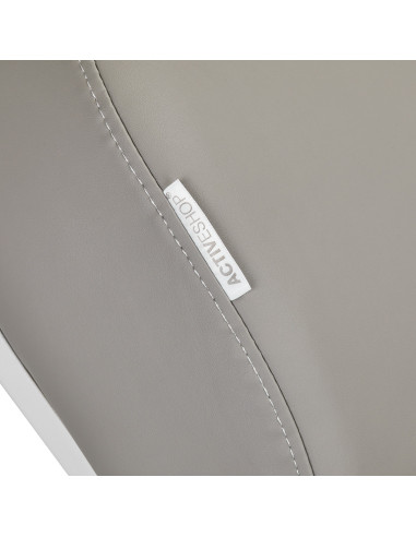 Sillón eléctrico estético Azzurro 891, gris y blanco, con 3 motores.