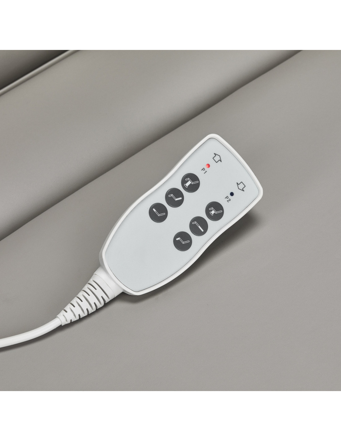 Azzurro 891 Ästhetischer elektrischer Sessel – Grau & Weiß Pro 3 Motoren